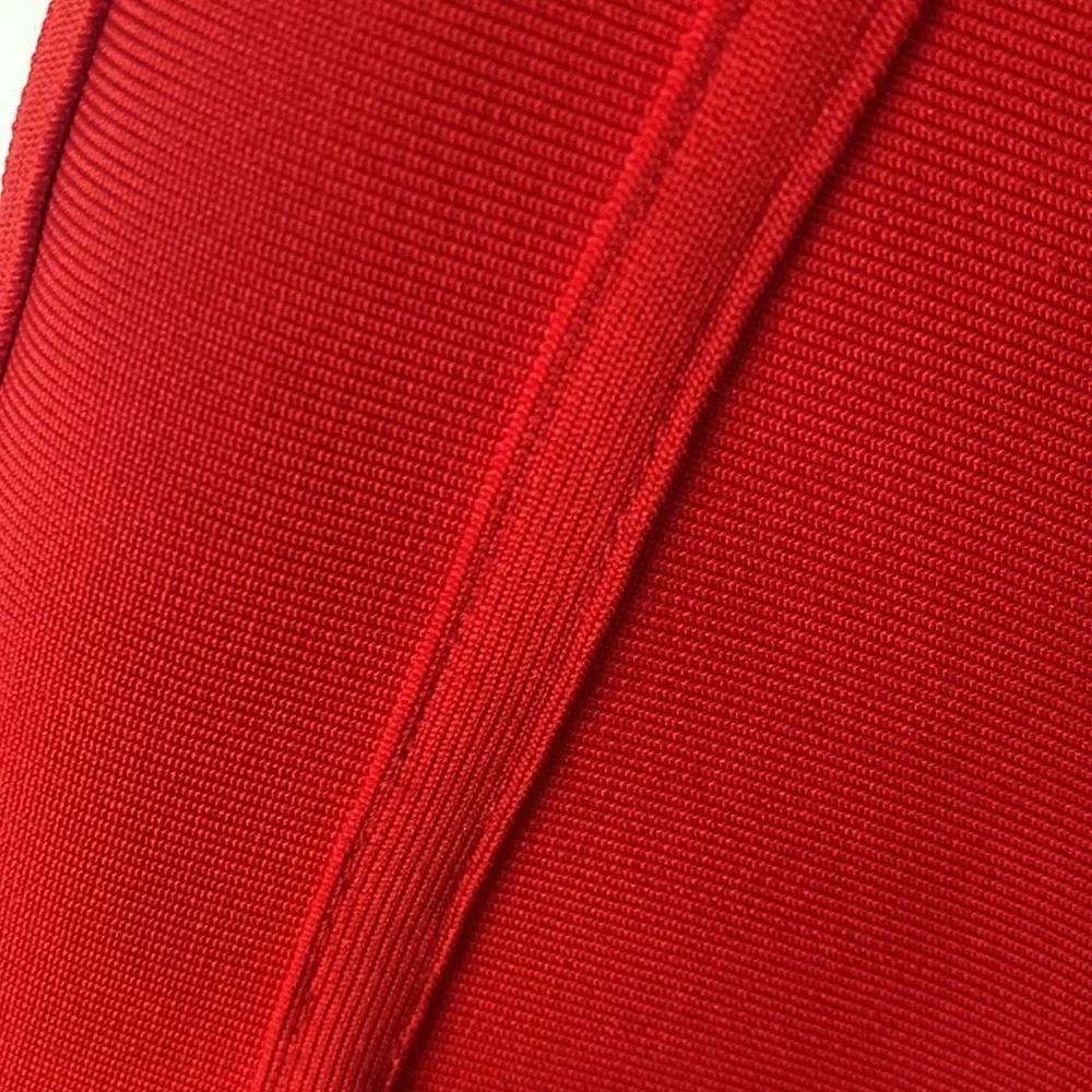 RED BANDAGE BODYCON DRESS - Picture 6 of 6